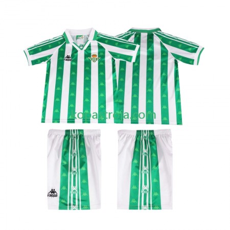 Billiga Fotbollströjor Real Betis Retro Barn Hemma tröja 1996 1997 Kortärmad